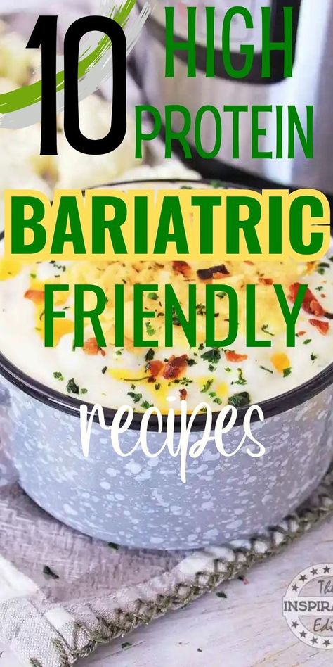 Bariatric Friendly Recipes That Are Super Delicious Liquid Diet Bariatric, Meals With High Protein, Bypass Surgery Diet, Bariatric Recipes Sleeve Liquid Diet, High Protein Bariatric Recipes, Full Liquid Diet, Liquid Diet Recipes, Gastric Bypass Diet, Bariatric Recipes Sleeve