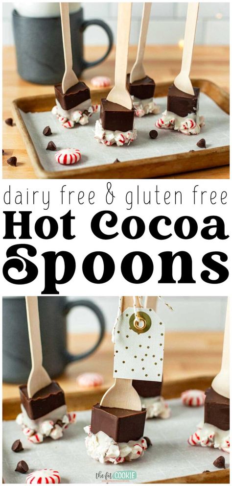 Cocoa Spoons, Dairy Free White Chocolate, Dairy Free Hot Chocolate, Chocolate Cube, Hot Chocolate Spoons, Vegan Hot Chocolate, Cup Of Hot Cocoa, Chocolate Spoons, Gluten Free Christmas