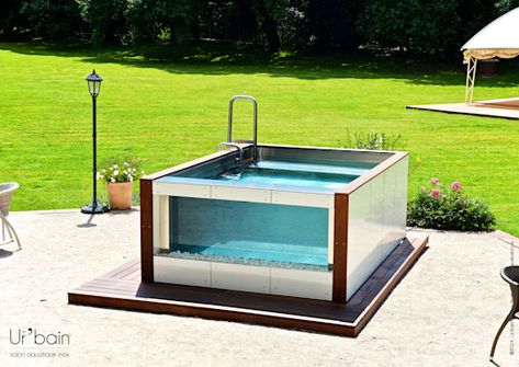 17 kleine Pools für Garten, Hof und Terrasse | homify French Garden Decor, Ideas De Piscina, Kleiner Pool Design, Mini Pool, Stock Tank Pool, Splash Pool, Small Pool Design, Stock Tank, Small Pools