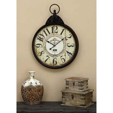 Wall Clocks Metal Wall Clock Container Cottage, Radium Girls, Industrial Clock Wall, Wall Clock Black, Rustic Wall Clock, Rustic Wall Clocks, Steampunk Clock, Room Cabinet, White Clocks