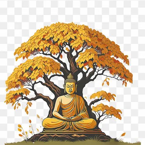 Buddha Under Tree, Lord Buddha, Social Media Post Design, Tree Free, Post Design, Media Post, Free Png, Png Image, Social Media Post