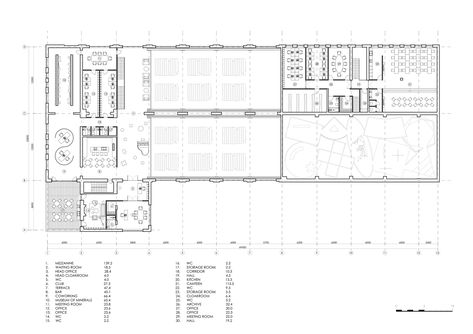 Gallery of MODUL Architectural Bureau Transforms Industrial Factory into Dramatic Exhibition Hall outside Moscow - 19 Package Room Design, Modern Factory Architecture, Factory Plan, Warehouse Plan, Factory Layout, Multipurpose Hall, Factory Architecture, Hall Flooring, Workshop Plans