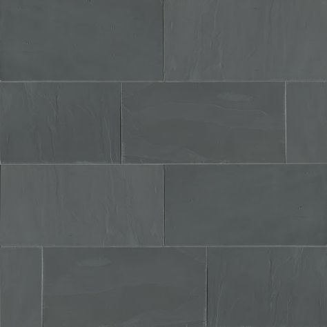 Floor Tile | Bedrosians Tile & Stone Black Slate Tiles, Slate Floor, Bedrosians Tile, Slate Tile Floor, Slate Stone, Hexagonal Mosaic, Black Tiles, Slate Tile, Travertine Tile