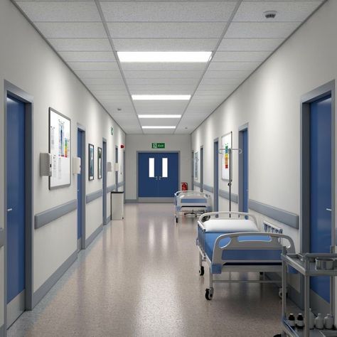 Hospital Housekeeping, Hospital Hallway, Hospital Corridor, Hospital Waiting Room, Healthcare Interior Design, Corridor Design, Med School Motivation, Hospital Interior, Hospital Room