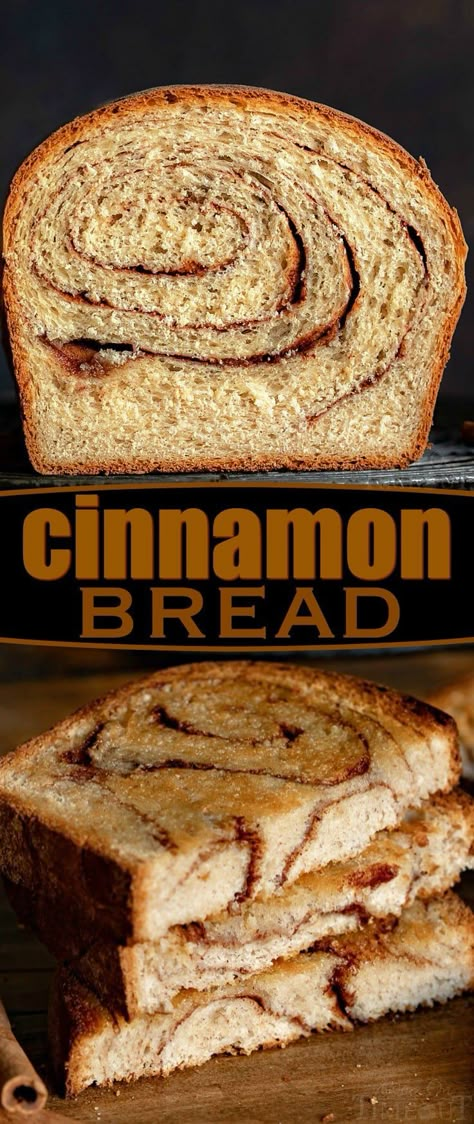 Homemade Cinnamon Bread, Baking Cinnamon, Cinnamon Bread Easy, Make Homemade Bread, Cinnamon Bread Recipe, Mom On Timeout, Cinnamon Breakfast, Pembuat Roti, Cinnamon Swirl Bread