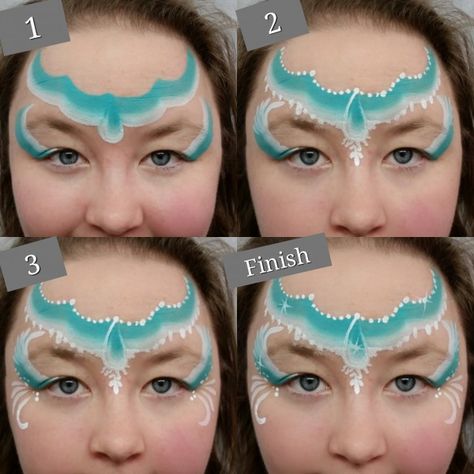 PhotoGrid_1423256731944 Tiara Tutorial, Mermaid Face Paint, Mime Face Paint, How To Face Paint, Mermaid Face, Japanese Tattoo Symbols, Face Painting Tutorials, Face Painting Easy, Face Paint Ideas