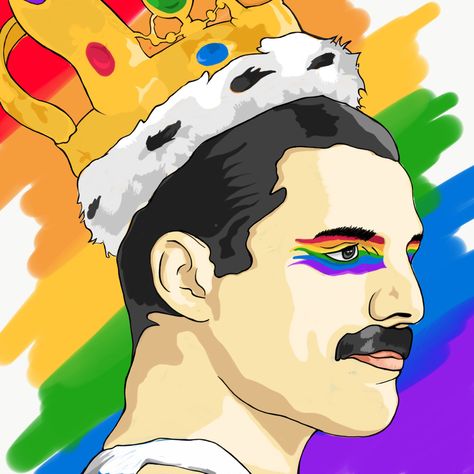 80s Characters, Queen Queen, Rainbow Butterfly, Freddie Mercury, Free Art, Mood Pics, Pop Art, Mural, Historical Figures