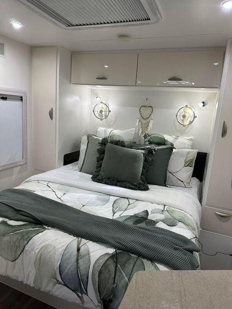 Caravan Bedroom Ideas, Caravan Awning Interior Ideas, Caravan Bedroom, Caravan Awning Interior, Caravan Ideas, Caravan Awnings, Caravan Interior, Camper Van Conversion Diy, Camper Van Conversion