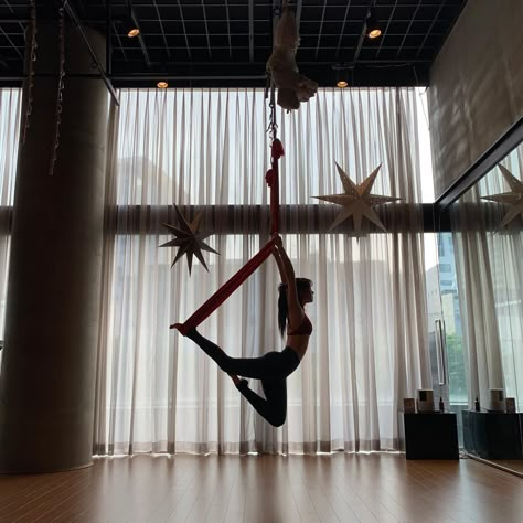 Swing Poses, Flying Yoga, Aerial Yoga Poses, Pilates Poses, Workout Pics, Aerial Hammock, Aerial Acrobatics, Yoga Aesthetic, 2023 Mood