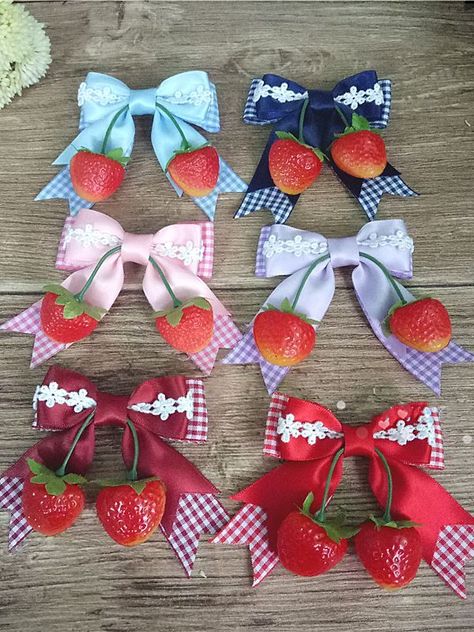 #hairclips #hairaccessories #handmade #la #hairclip #hairbows #headbands #accessories #bows #headband #fashion #hairpins #hair #smallbusiness #hairstyles #scrunchies #os #shopsmall #bow #babygirl #hairband #hairbands #supportsmallbusiness #maedemenina #hairbow #earrings #hairstyle #handmadebows #hairclipmurah #jepitrambut #handmadewithlove #kidsfashion #hairpin #hairaccessory #love #hairclipskids #hairclipimport #headpiece #hairclipkorea #jepitrambutkorea #o #clips #bowsbowsbows #hairaccesories Cosplay Hair Accessories, Strawberry Hat, Korean Kawaii, Hat Cosplay, Kawaii Strawberry, Headpiece Accessories, Merch Products, Fancy Bows, Cosplay Hair