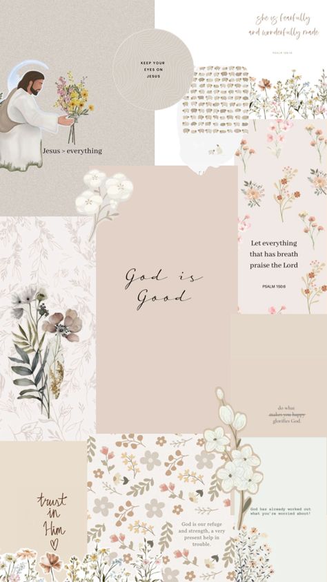 Jesus Wallpaper Collage, Verse Phone Wallpaper, Bible Wallpaper, Bible Verse Background, Bible Verses About Faith, Flower Background, Flower Background Wallpaper, Scripture Journaling, Tumblr Wallpaper