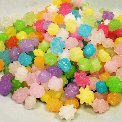 ⭐ Japanese Star Candy, Konpeito Candy, Candy Japanese, Japanese Treats, Japan Candy, Star Candy, Japanese Candy, Sugar Candy, Food O