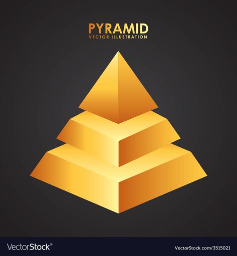 Pyramid Illustration, Pyramid Art, 3d Pyramid, Optical Illusions Pictures, Pyramid Design, Illusion Pictures, Pyramid Shape, Geometry Art, Creative Activities