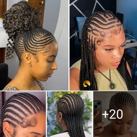 Cornrow braid designs - Ghana braids styles Half Head Cornrows, Cornrow Braid Designs, Ghana Braids Cornrows, Ghana Braid Styles, Cornrow Braid Styles, Hair Braid Patterns, Cornrows Styles, Ghana Braids, Braid Patterns