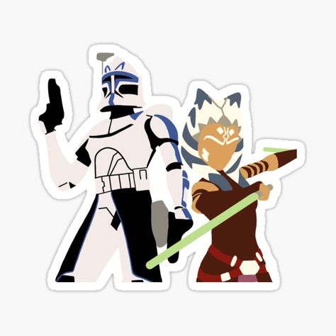 Clone Wars Stickers, Painted Wardrobes, Rex And Ahsoka, Grey Jedi, Star Wars Stickers, Star Wars Books, Tumblr Stickers, Star Destroyer, Star Wars Wallpaper