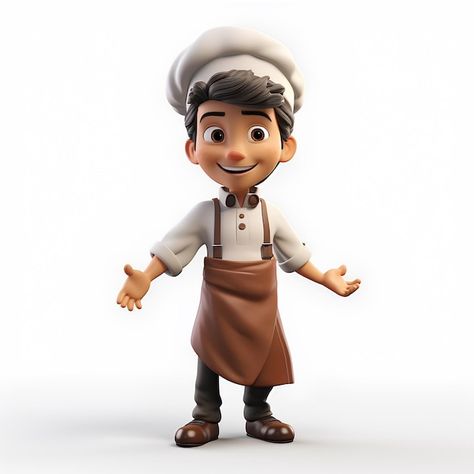 Photo animated illustration of 3d chef c... | Premium Photo #Freepik #photo Chef Character, Sushi Chef Character Design, Cartoon Chef Drawing, Chef Pictures Cartoon, Black Chef Cartoon, Pizza Chef, Cartoon Man, Game Themes, News Games