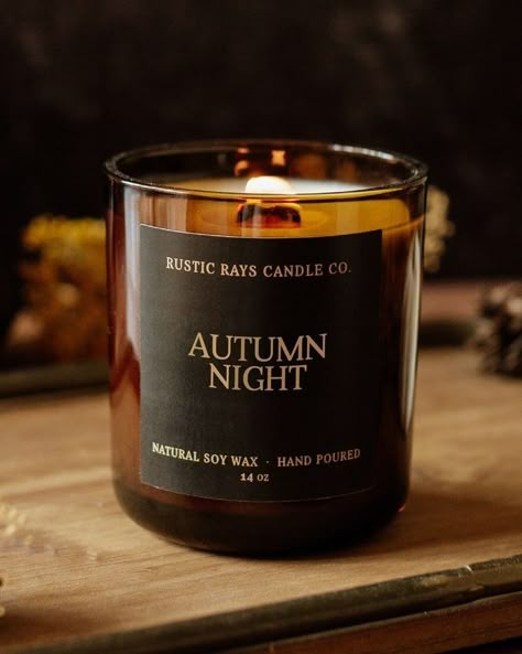 Lux Candles, Night Candle, Crunchy Leaves, Fall Evening, Candle Projects, Candle Night, Autumn Candle, Winter Scents, Massage Candle