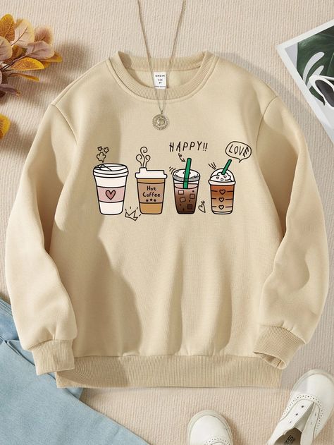 SHEIN Kids QTFun Da Ragazze 1 pezzo Felpe con grafica fumetto foderato termico | SHEIN ITALIA Shein Kids, Stylish Hoodies, Cute Dress Outfits, Easy Trendy Outfits, Cute Sweatshirts, Plus Size Sweaters, Simple Trendy Outfits, Girl Sweatshirts