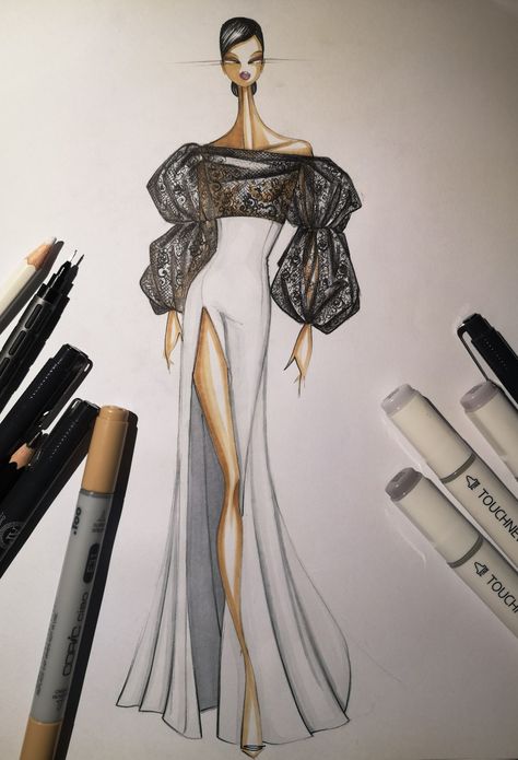 Manicans Drawing, Black And White Couture, White Couture, Fashion Figure Drawing, Mode Tips, Fashion Drawing Sketches, Fashion Drawing Tutorial, Dress Design Drawing, Fashion Illustration Sketches Dresses