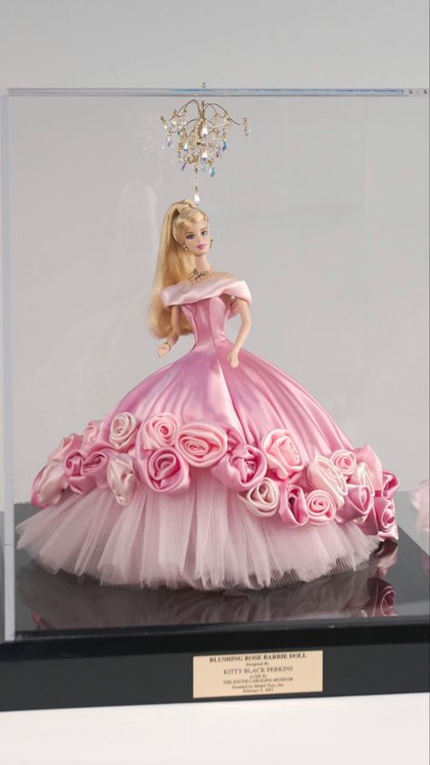 Barbie Quinceanera Doll, Barbie Doll Gowns Dress Fashion, Barbie Dresses In Real Life, Barbie Fashion Fairytale Dresses, Barbie Gowns Princesses, Barbie Doll Outfit Ideas, Barbie Princess Dress, Pink Barbie Dress, Colourful Blouse