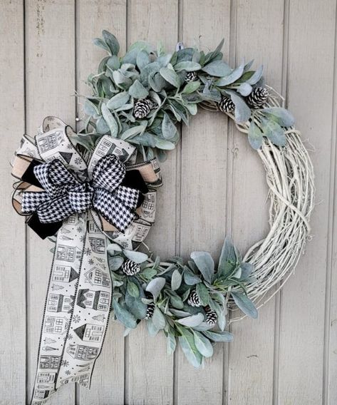 Winter White Grapevine Wreath - Modern on Monticello White Grapevine Wreath Ideas, Jumbo Grapevine Wreath, Plain Grapevine Wreaths, Haning Grapevine Wreaths, White Grapevine Wreath, After Christmas Sales, Valentine Centerpieces, Valentines Door Hanger, Michaels Craft