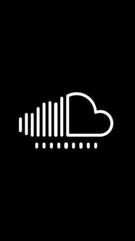 Black Soundcloud Icon, Soundcloud App Icon, Soundcloud Icon, White Icons, Black Theme, Black Icon, Widget Icon, App Icon, Ios