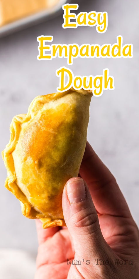 Empanada Dough is a crazy delicious dough that can be used for both savory and sweet treats. It’s easy to make and quick too! #numstheword #empanadadough #empandadadoughrecipe #empanadasdough #doughforempandadas #empandadadoughwithoutlard #easyempanadadough #homemadeempanadadough #butterempanadadough Mexican Empanada Dough Recipe, Flaky Empanada Dough Recipe, Easy Empanada Dough, Empanada Dough Recipe, Empanadas Recipe Dough, Empanada Dough, Bruschetta Appetizer, Ground Beef Meatballs, Empanadas Dough