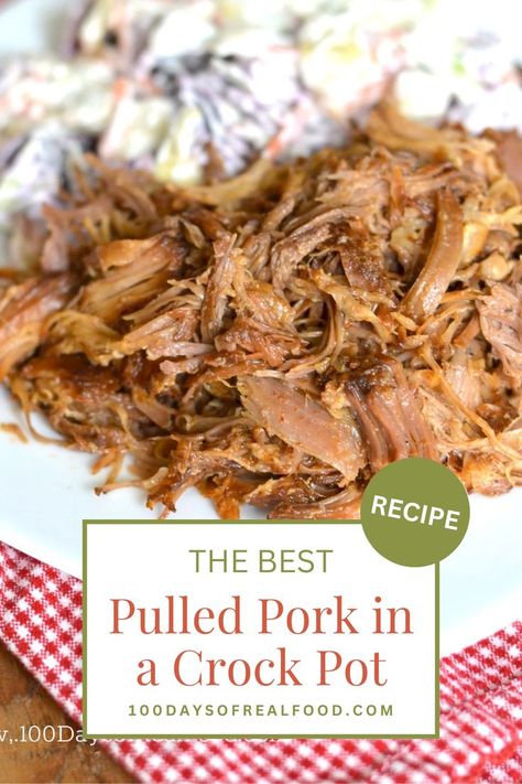 Pulled Pork. With Text Reading: The Best Pulled Pork in a Crock Pot. Firepit Party, Root Beer Pulled Pork, Pulled Pork Crock, Rootbeer Pulled Pork, Pork Crock, Beer Pulled Pork, Instant Meals, Crock Pot Pulled Pork Recipe, Pork Crockpot Recipes