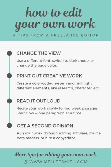 How to edit your own work: tips from a freelance editor | Mel Lee-Smith Freelance Editor, Outlining A Novel, Grammar Sentences, Inspirational Writing, Freelance Editing, Book Editing, Work Tips, Copy Editing, Writing Coach