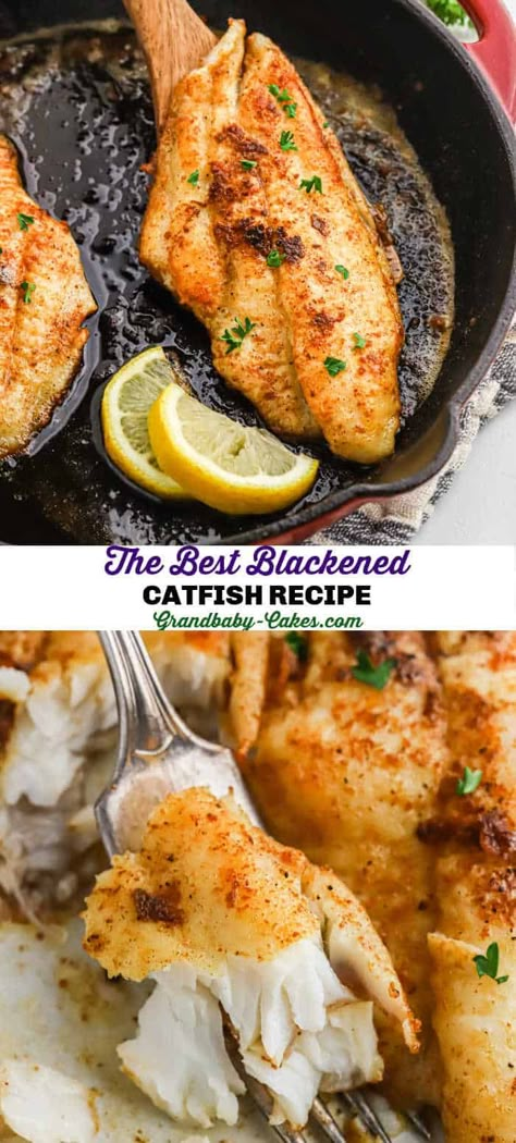 Cat Fish Fillet Recipes, Oven Baked Blackened Catfish, Grill Catfish Fillets, Mediterranean Catfish Recipes, Blacken Catfish Recipes Baked, Channel Catfish Recipe, Healthy Crappie Fish Recipes, Blacken Catfish Recipe, Catfish Grilled Recipe