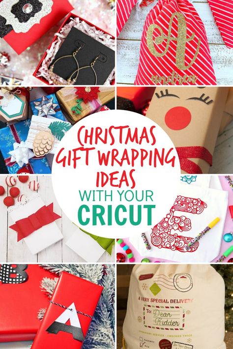 Cricut Wrapping Ideas, Cricut Christmas Wrapping Ideas, Cricut Gift Wrapping Ideas, Engraved Christmas Gifts, Christmas Gift Wrapping Ideas, Holiday Gift Card Holders, Monogram Gift Tags, Christmas Gift Tags Diy, Cricut Christmas Ideas