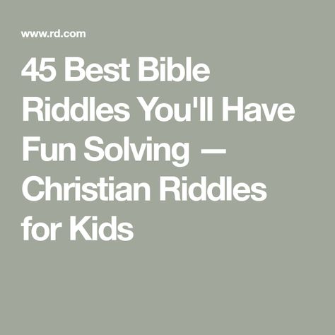 Christian Riddles With Answers, Bible Riddles With Answers, Fun Bible Games For Kids, Simple Riddles For Kids, Riddles For Middle Schoolers, Bible Riddles With Answers Jw, Bible Trivia For Kids, Easy Riddles For Kids With Answers, Riddles Kids