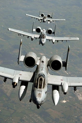 Connecticut Air National Guard A-10 Thunderbolts by The National Guard, via Flickr A10 Warthog, Jet Fighter Pilot, A 10 Warthog, Airplane Fighter, Military Hardware, Air Fighter, Military Jets, Jet Aircraft, Jet Plane