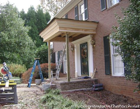 How Much Does It Cost To Build Or Add On A Front Porch Veranda Design, Front Porch Addition, Front Porch Columns, Portico Design, Porch Kits, Porch Remodel, Porch Addition, Building A Porch, Porch Columns