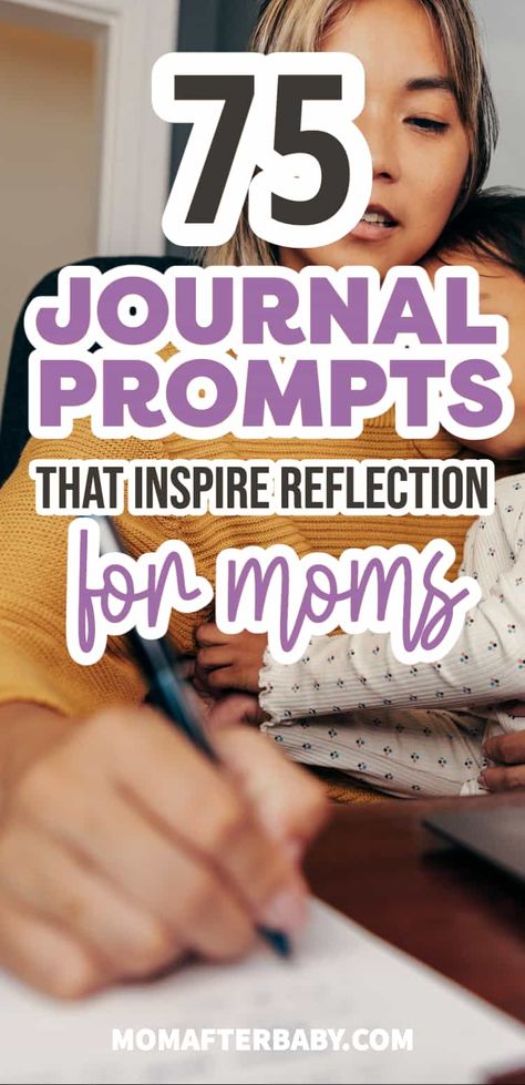 25 journal prompts for postpartum moms, 25 journal prompts for mom with young children, and 25 journal prompts for moms in the new year. Journaling is an excellent way to reduce stress and overwhelm from motherhood — let these prompts guide you into reflection today! Plus, FREE printable prompt sheets! New Year Journaling, Reflective Journal Prompts, Mom Journal, Reflective Journal, Writing Topics, Writing Therapy, Motherhood Journey, Journal Writing Prompts, Navigating Life