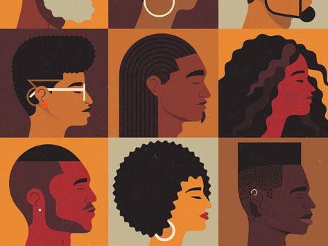 Cultural Illustration Art, Multicultural Illustration, Cultural Differences Illustration, Diverse People Illustration, Diversity Illustration Graphic Design, Diversity And Inclusion Illustration, Hair Illustration, People Illustration, Digital Art Illustration