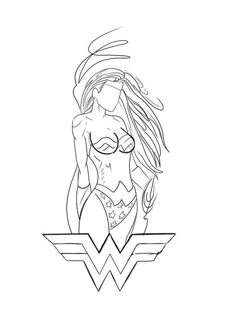 Powerful Women Tattoos Design, Wonder Woman Tattoo, Wonder Woman Drawing, Animation Characters Tattoo, 12 Tattoos, Lioness Tattoo, Self Love Tattoo, Wonder Woman Art, Silhouette Tattoos