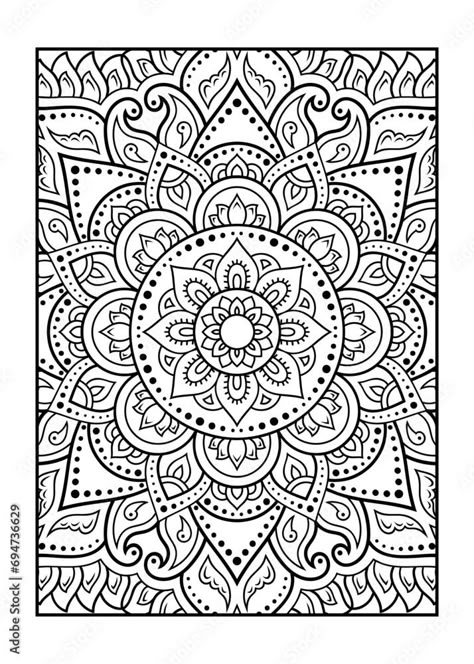 Download Outline floral pattern in mehndi style for coloring book page. Antistress for adults and children. Doodle ornament in black and white. Hand draw vector illustration. Stock Vector and explore similar vectors at Adobe Stock. Mandala Art Template, Colouring Mandala Art, Mandala Art Black And White, Outlines Drawing, Easy Coloring Pages For Adults, Mandala Colouring Pages, Printable Mandala Coloring Pages, Mandala Template, Mindfulness Colouring