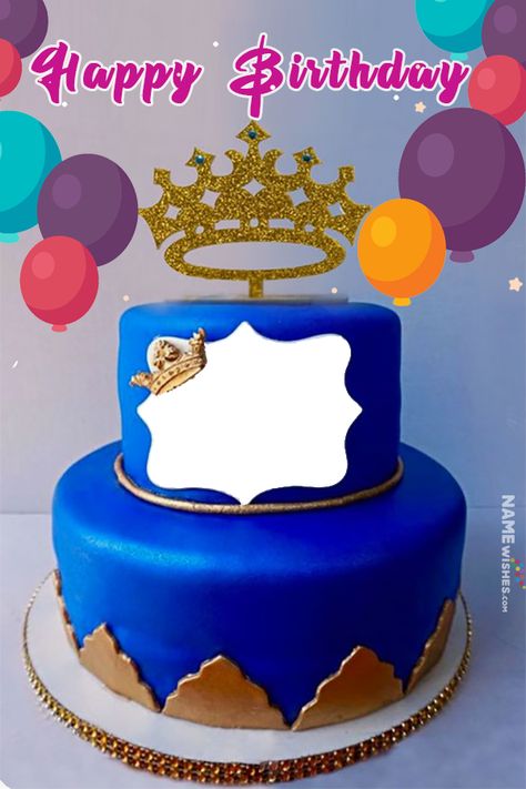 Happy Birthday Cake With Name, Online Birthday Cake, Purple Happy Birthday, Happy Birthday Prince, Prince Cake, Tower Cake, Birthday Cake With Name, Happy Birthday Cake Photo, Birthday Wishes With Name