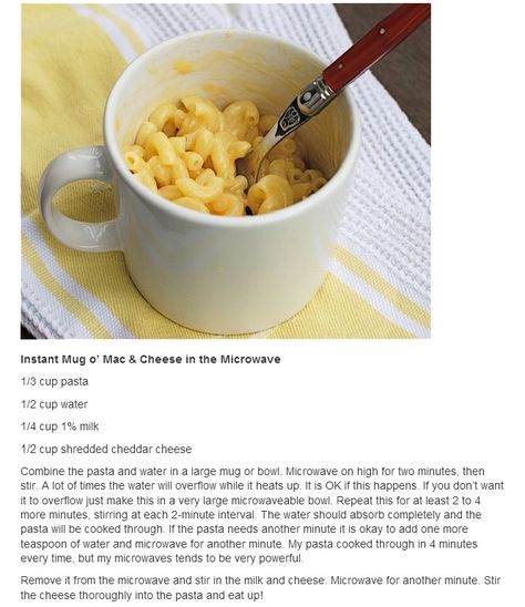 repin with cooking directions: instant mac and cheese Mac And Cheese Mug, Mac And Cheese Microwave, Easy Mac And Cheese Recipe, Easy Mac N Cheese Recipe, Mac And Cheese Cups, Mug Recipe, Kraft Dinner, Easy Mac And Cheese, Making Mac And Cheese