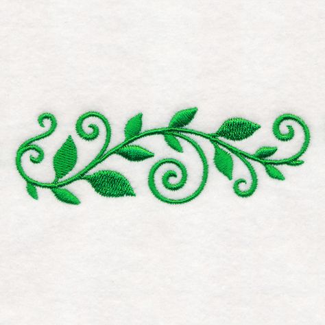 Vine Border Design, Elegant Embroidery Designs, Doodling Flowers, Simple Hand Embroidery Designs, Fabric Colour Painting, Vine Embroidery, Vine Drawing, Vine Border, Embroidery Leaf