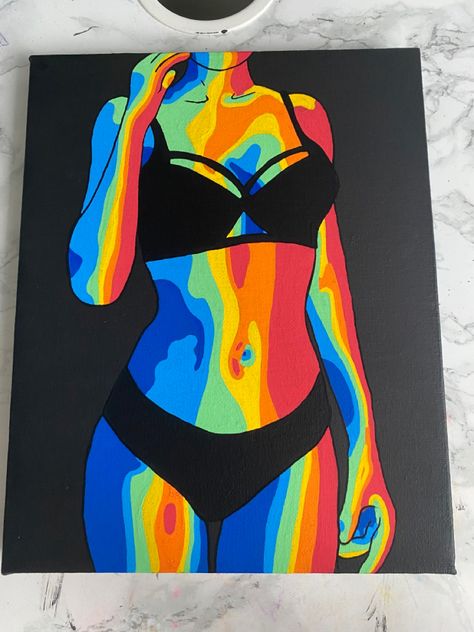 follow @stroppyweather on insta ;) Thermal Body Art, Hippie Painting, Cute Canvas Paintings, Small Canvas Art, Arte Inspo, Diy Canvas Art Painting, Hippie Art, Mini Canvas Art, Art Inspiration Painting