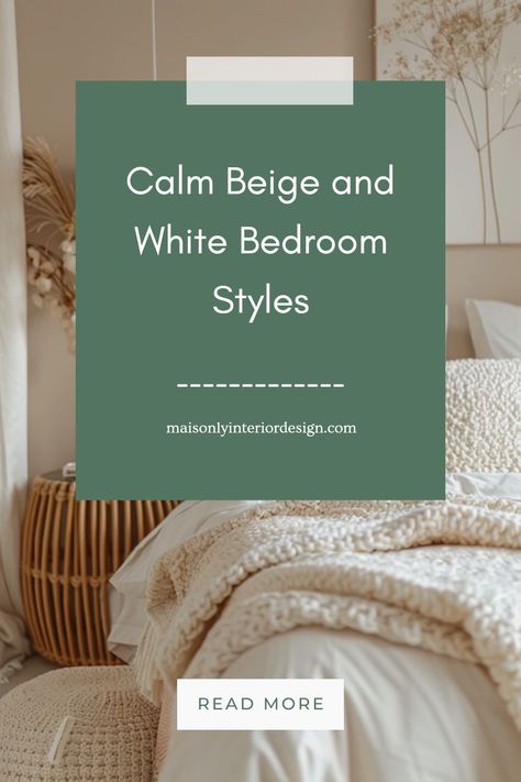 Transform your bedroom into a peaceful oasis with these calming beige and white bedroom ideas. Explore a variety of serene decor styles that emphasize comfort and tranquility. Utilize soft textures and elegant finishes to craft a relaxing sanctuary. From cozy bedding to chic furnishings, discover how beige tones complemented by crisp white can create a harmonious atmosphere. Elevate your design aesthetic while ensuring your space remains a comfortable retreat. Perfect for those seeking simplicity in their home decor. Soft Cream Bedroom, Ivory Headboard Bedroom Ideas, Ivory Headboard Bedroom, Beige Bed Decor, Modern Luxury Bedroom Master Suite, White And Cream Bedroom Ideas, Beige And White Bedroom Ideas, White And Brown Bedroom, Serene Decor