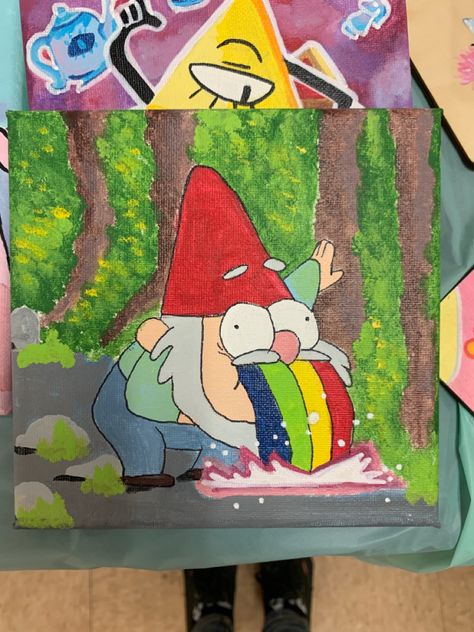 Color Drawing Art, Color Drawing, Painting Inspo, Art Idea, Colorful Drawings, Canvas Art Painting, Gravity Falls, Drawing Art, Acrylic Art