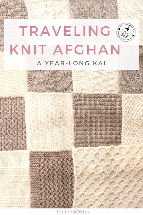 Knitting Blanket Squares, Traveling Knit Afghan, Traveling Afghan, Knit Squares, Blanket Squares, Knitting Quilt, Knit Afghan, Knitted Projects, Knitting 101