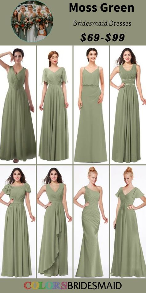 Moss Green Bridesmaid Dress, Bridesmaid Dresses Moss Green, Bridesmaids Green Dresses, Light Olive Green Bridesmaid Dresses, Moss Bridesmaid Dresses, Sage Green Wedding Bridesmaid, Green Colour Dress, Moss Green Bridesmaid Dresses, Bridesmaid Dresses Sage Green