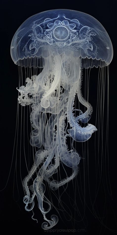 Deep Sea Jellyfish Photography, Sea Horses Aesthetic, Different Jellyfish, Lions Main Jellyfish, Unusual Sea Creatures, Aquarium Aesthetic Jellyfish, Weird Ocean Creatures, Unique Sea Creatures, Scary Jellyfish