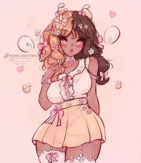 Adopt sold to Minty and Maybee🐝🌼💛 ✨️please do not use✨️ Poses Magic, Female Art Reference, Female Art Reference Poses, Kawaii Grunge, Anime Outfit, Cartoon Profile, Black Anime, Character Sketches, Black Characters