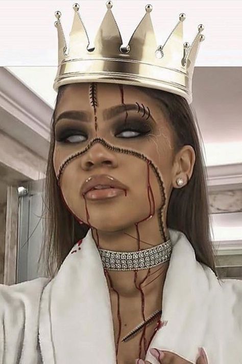 Best C   elebrity Halloween Costumes 2016 | Teen Vogue Epic Halloween Costumes, Halloweenský Makeup, Halloween Make-up Looks, Holloween Makeup, Best Celebrity Halloween Costumes, Halloween Costumes 2016, Cute Halloween Makeup, Halloween Coustumes, Halloween Makeup Ideas