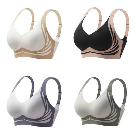 PRICES MAY VARY. Seamless Design: The seamless construction of this bra a smooth fit under any clothing, leaving no visible lines or bulges. You can confidently wear form-fitting outfits without worrying about unsightly seams showing through. super gather bra wireless push-up bra super gather push up bras super gather wireless pushup bra pushup bras pushup brac wireless pushup bra,super gather bra wireless push u super gather bra push up bra super gather bra wireless push up bras Fit and Lift: D Bra Design Models, Fitting Outfits, Pushup Bras, Bra Making Supplies, Gather Bra, Bra Design, Pushup Bra, Bra Image, Bra Size Guide